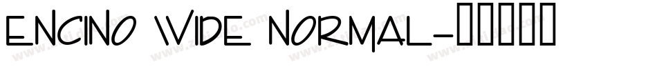 Encino Wide Normal字体转换